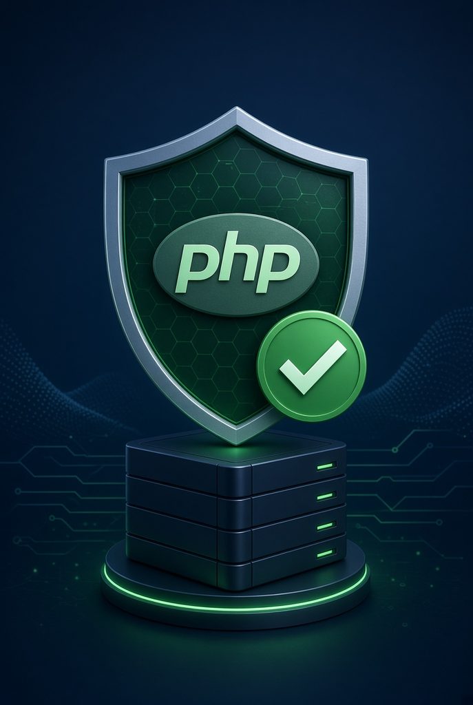 PHP-Schutzschild mit Haken: gepatchte PHP-Version